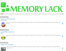 Tablet Screenshot of memorylack.com